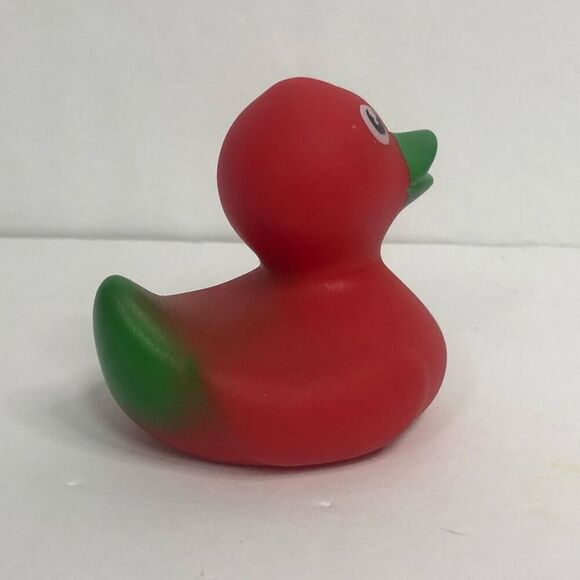 robbin rubber duck dc comics red green duck jeep ducking bath time baby toy - Picture 2 of 6